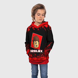 Толстовка-худи детская ROBLOX, цвет: 3D-красный — фото 2