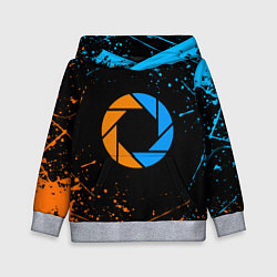 Толстовка-худи детская PORTAL, цвет: 3D-меланж