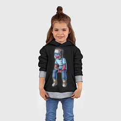 Толстовка-худи детская CountryHumans - Россия, цвет: 3D-меланж — фото 2