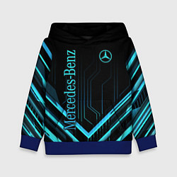 Толстовка-худи детская Mercedes-Benz, цвет: 3D-синий