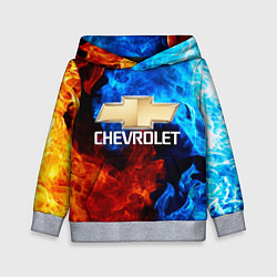 Толстовка-худи детская CHEVROLET, цвет: 3D-меланж