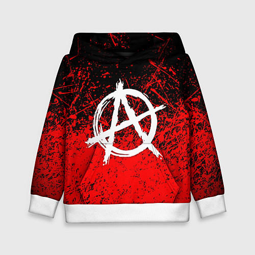 Детская толстовка АНАРХИЯ / 3D-Белый – фото 1