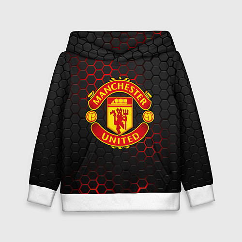 Детская толстовка МАНЧЕСТЕР ЮНАЙТЕД / 3D-Белый – фото 1