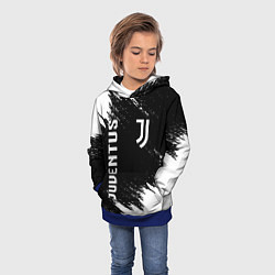 Толстовка-худи детская JUVENTUS, цвет: 3D-синий — фото 2