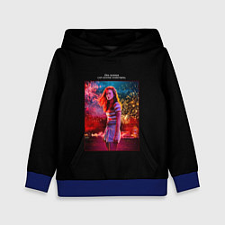 Толстовка-худи детская Очень странные дела, цвет: 3D-синий