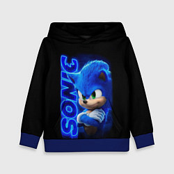 Толстовка-худи детская SONIC, цвет: 3D-синий