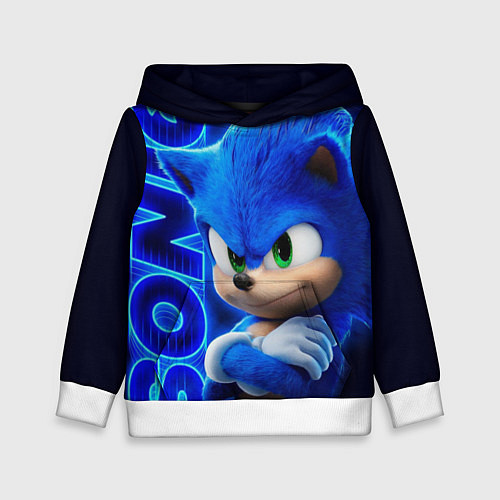 Детская толстовка SONIC / 3D-Белый – фото 1