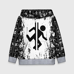 Толстовка-худи детская PORTAL, цвет: 3D-меланж