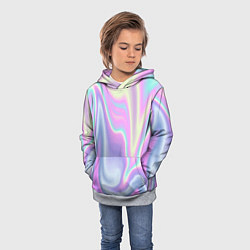 Толстовка-худи детская Vaporwave, цвет: 3D-меланж — фото 2