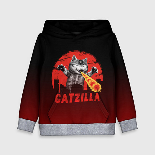 Детская толстовка CATZILLA / 3D-Меланж – фото 1