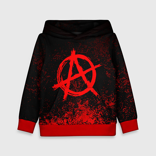 Детская толстовка АНАРХИЯ / 3D-Красный – фото 1