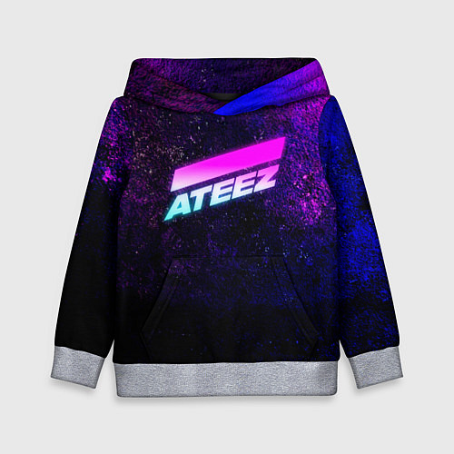 Детская толстовка ATEEZ neon / 3D-Меланж – фото 1