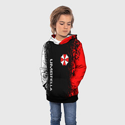 Толстовка-худи детская RESIDENT EVIL UMBRELLA, цвет: 3D-черный — фото 2