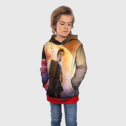 Толстовка-худи детская DOCTOR WHO, цвет: 3D-красный — фото 2