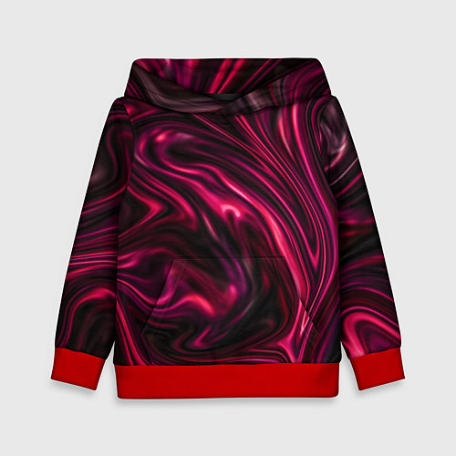Детская толстовка Abstract Fluid / 3D-Красный – фото 1
