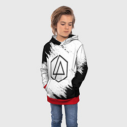 Толстовка-худи детская LINKIN PARK, цвет: 3D-красный — фото 2