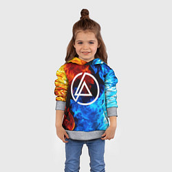 Толстовка-худи детская LINKIN PARK, цвет: 3D-меланж — фото 2