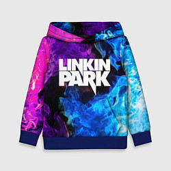 Толстовка-худи детская LINKIN PARK, цвет: 3D-синий