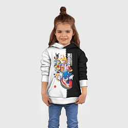 Толстовка-худи детская СОНИК, цвет: 3D-белый — фото 2