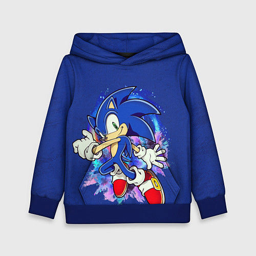 Детская толстовка Sonic / 3D-Синий – фото 1