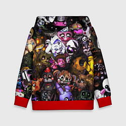 Толстовка-худи детская Five Nights At Freddy's, цвет: 3D-красный