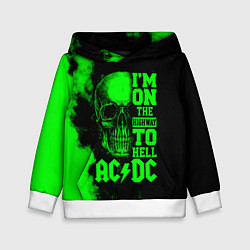 Толстовка-худи детская I'm on the highway to hell ACDC, цвет: 3D-белый