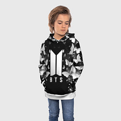 Толстовка-худи детская BTS, цвет: 3D-белый — фото 2