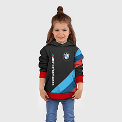 Толстовка-худи детская BMW M PERFORMANCE, цвет: 3D-красный — фото 2