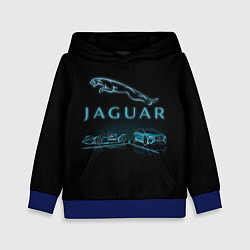 Толстовка-худи детская Jaguar, цвет: 3D-синий
