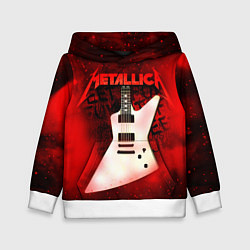 Толстовка-худи детская Metallica, цвет: 3D-белый