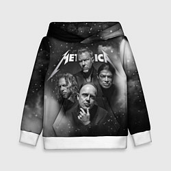 Толстовка-худи детская Metallica, цвет: 3D-белый