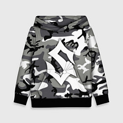 Толстовка-худи детская Камуфляж Sabaton, цвет: 3D-черный