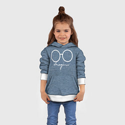 Толстовка-худи детская Imagine John Lennon, цвет: 3D-белый — фото 2
