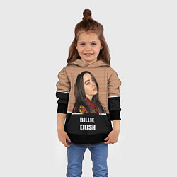 Толстовка-худи детская Billie Eilish, цвет: 3D-черный — фото 2