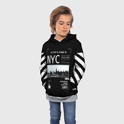 Толстовка-худи детская Off-White: NYC, цвет: 3D-меланж — фото 2