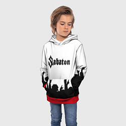 Толстовка-худи детская SABATON, цвет: 3D-красный — фото 2