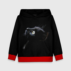 Толстовка-худи детская Кот, цвет: 3D-красный