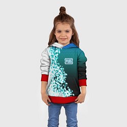 Толстовка-худи детская PUBG, цвет: 3D-красный — фото 2