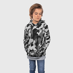 Толстовка-худи детская ГОРОДСКОЙ КАМУФЛЯЖ, цвет: 3D-меланж — фото 2