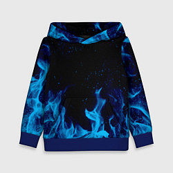 Толстовка-худи детская СИНИЙ ОГОНЬ, цвет: 3D-синий