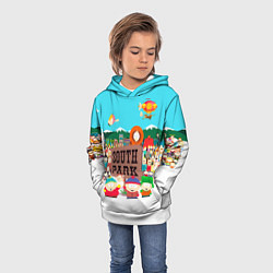 Толстовка-худи детская South Park, цвет: 3D-белый — фото 2