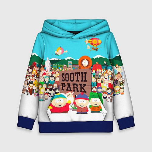 Детская толстовка South Park / 3D-Синий – фото 1