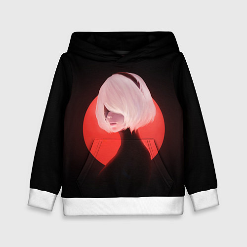 Детская толстовка 2b Nier Black / 3D-Белый – фото 1