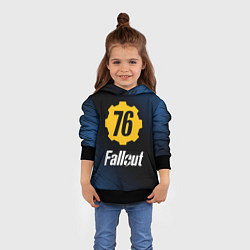 Толстовка-худи детская FALLOUT76, цвет: 3D-черный — фото 2