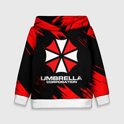 Толстовка-худи детская Umbrella Corporation, цвет: 3D-белый