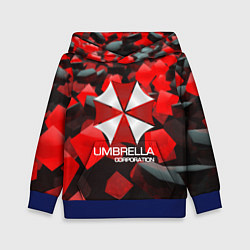 Толстовка-худи детская Umbrella Corp, цвет: 3D-синий