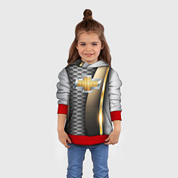 Толстовка-худи детская CHEVROLET, цвет: 3D-красный — фото 2