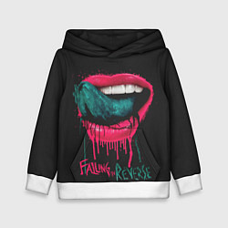 Толстовка-худи детская Falling in Reverse, цвет: 3D-белый