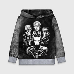 Толстовка-худи детская JOJOS BIZARRE ADVENTURE, цвет: 3D-меланж