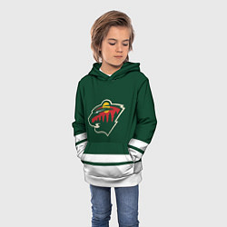 Толстовка-худи детская Миннесота Уайлд, цвет: 3D-белый — фото 2